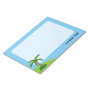 Bloco De Notas Notepad de desenho em árvore palm