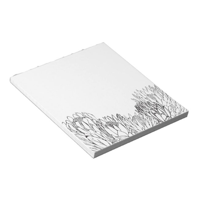 Bloco De Notas Notepad de esboço do Buquê Protea (Inclinado)