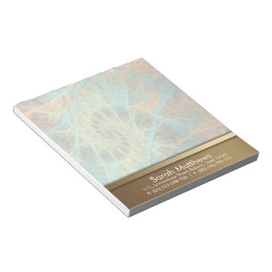 Bloco De Notas Notepad de espiral frontal aqua laranja