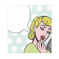 Notepad de Fala de Arte pop