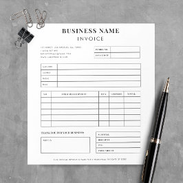 Bloco De Notas Notepad de fatura de cliente de vendas simples par