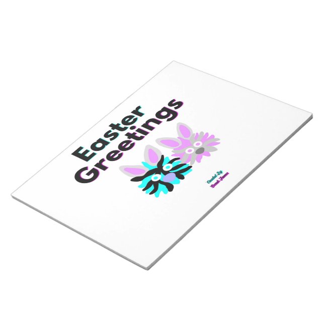 Bloco De Notas Notepad de Felpudos coelhos (Inclinado)