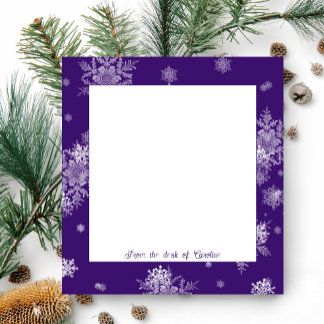 Bloco De Notas Notepad de Flocos de Neve Puros de Natal
