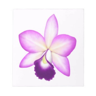 Bloco De Notas Notepad de Flor Orquídea Cattleya Exótica