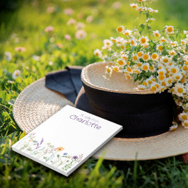 Bloco De Notas Notepad de flor silvestre Boho Country