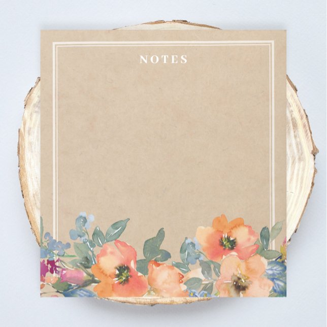 Bloco De Notas Notepad de Flores de Laranja Russo (Criador carregado)