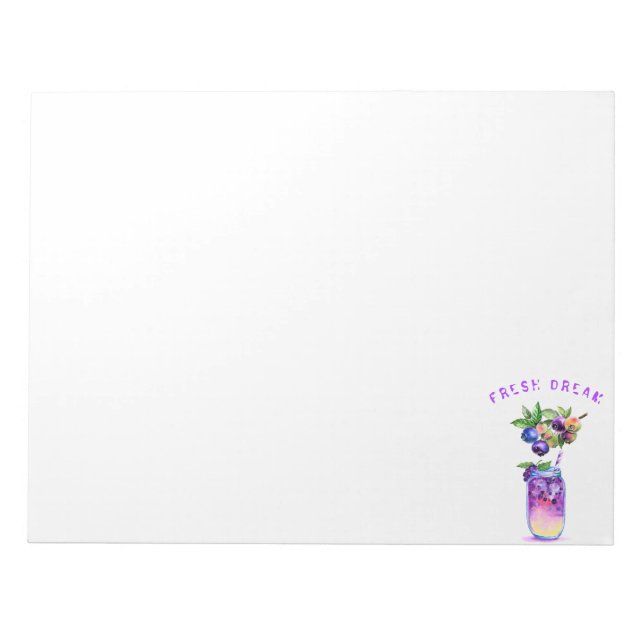 Bloco De Notas Notepad de Frutas de Bebida Legal com Sumo de Arom (Frente)