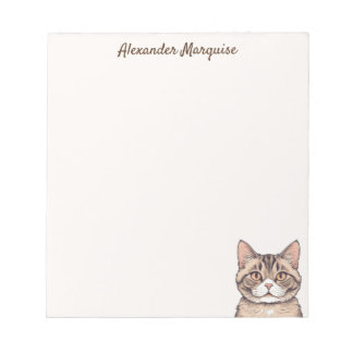Bloco De Notas Notepad de ilustração de gato bonito