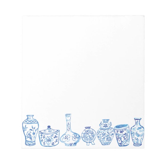 Bloco De Notas Notepad de Jar Chinoiserie (Frente)