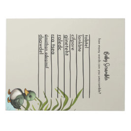 Bloco De Notas Notepad de Jogo Scrabble Baby de 40