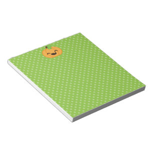 Bloco De Notas Notepad de Kawaii Jack O Lanterna Pumpkin