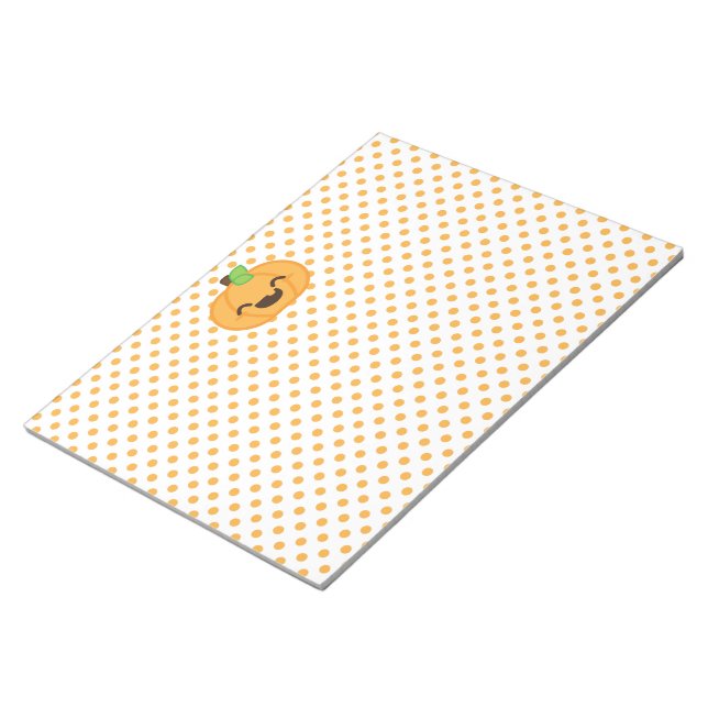 Bloco De Notas Notepad de Kawaii Jack O Lanterna Pumpkin (Inclinado)