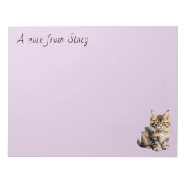 Bloco De Notas Notepad de Kitten Personalizável