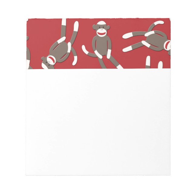 Bloco De Notas Notepad de Macaco Vermelho (Frente)