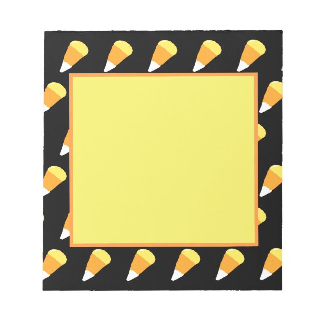 Bloco De Notas Notepad de milho doce (amarelo, laranja e branco) (Frente)