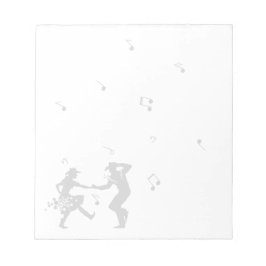 Bloco De Notas Notepad de Notas Musicais de Dança