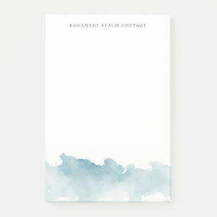 Bloco De Notas Notepad de Ondas de Aquarela Moderna
