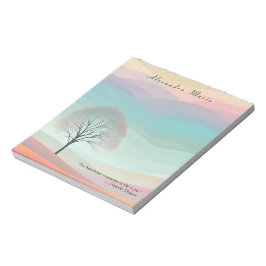 Bloco De Notas Notepad de Paisagem Pastel Mínimo Personalizado