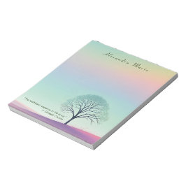 Bloco De Notas Notepad de Paisagem Pastel Mínimo Personalizado