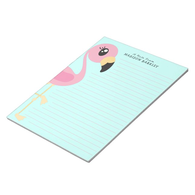 Bloco De Notas Notepad de Papel de carta de Crianças Tropicais Fl (Inclinado)