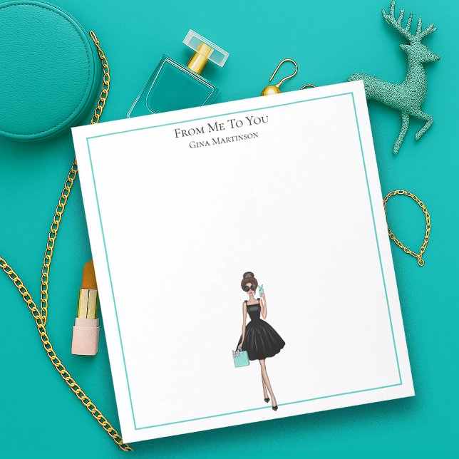 Bloco De Notas Notepad de Papel de Escritório Girly Fashionista P (Criador carregado)