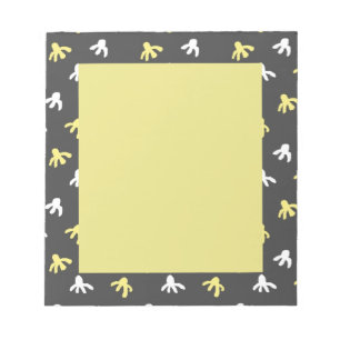 Bloco De Notas Notepad de pipoca (Cinza Escura e Amarelo de Mante