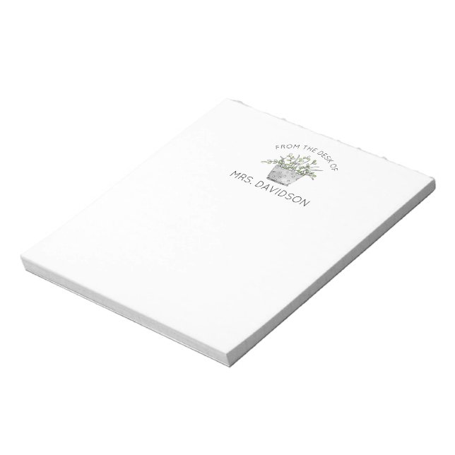 Bloco De Notas Notepad De Presente Para Professores De Plantas (Invertido)