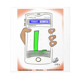 Bloco De Notas Notepad de produtos em tempo de tela