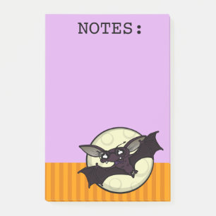 BLOCO DE NOTAS NOTEPAD DE PUXA DE POSTE GRÁFICO BAT DO DIA DE AS