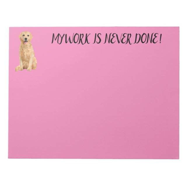 BLOCO DE NOTAS NOTEPAD DE RECUPERAÇÃO DE LABRADOR (Frente)