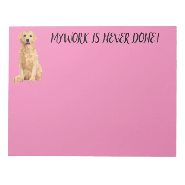 BLOCO DE NOTAS NOTEPAD DE RECUPERAÇÃO DE LABRADOR (Frente)