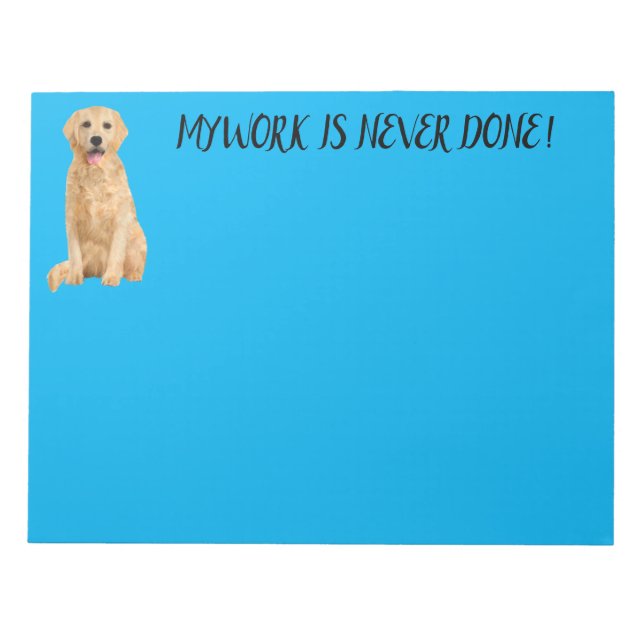 BLOCO DE NOTAS NOTEPAD DE RECUPERAÇÃO DE LABRADOR (Frente)