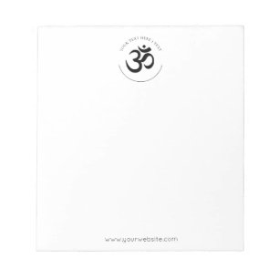 Bloco De Notas Notepad de Símbolo Om Preto