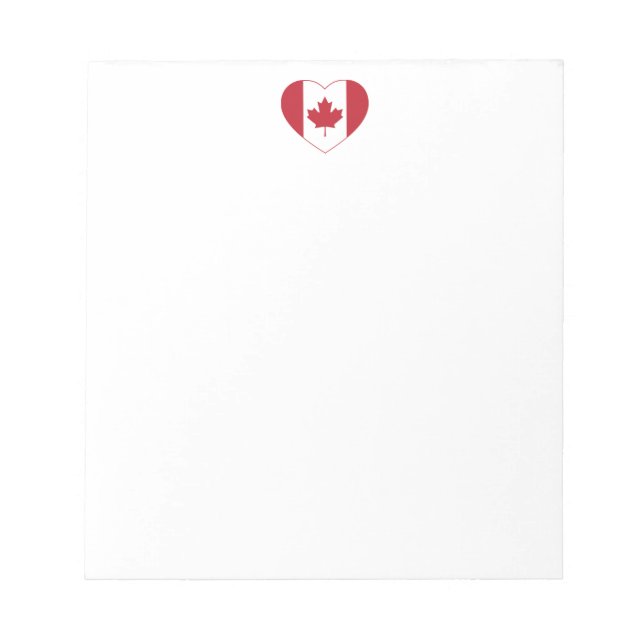 Bloco De Notas Notepad de Sinalizador do Canadá (Frente)