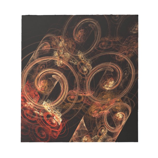 Bloco De Notas Notepad de som de Abstrato de música (Frente)