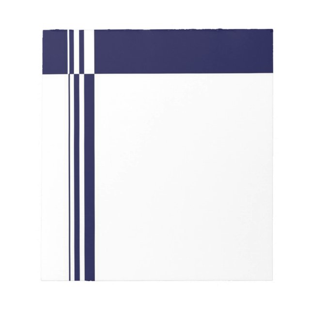 Bloco De Notas Notepad de Stripes Elegante (Frente)