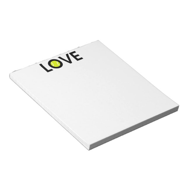 Bloco De Notas Notepad de tênis Ball LOVE (Inclinado)