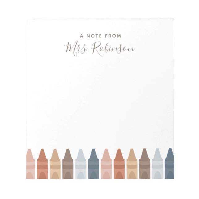 Bloco De Notas Notepad de Valorização do Professor Boho (Frente)