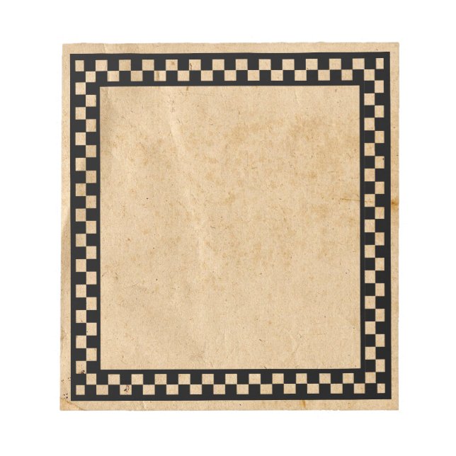 Bloco De Notas Notepad de Verificação Primitiva (Frente)