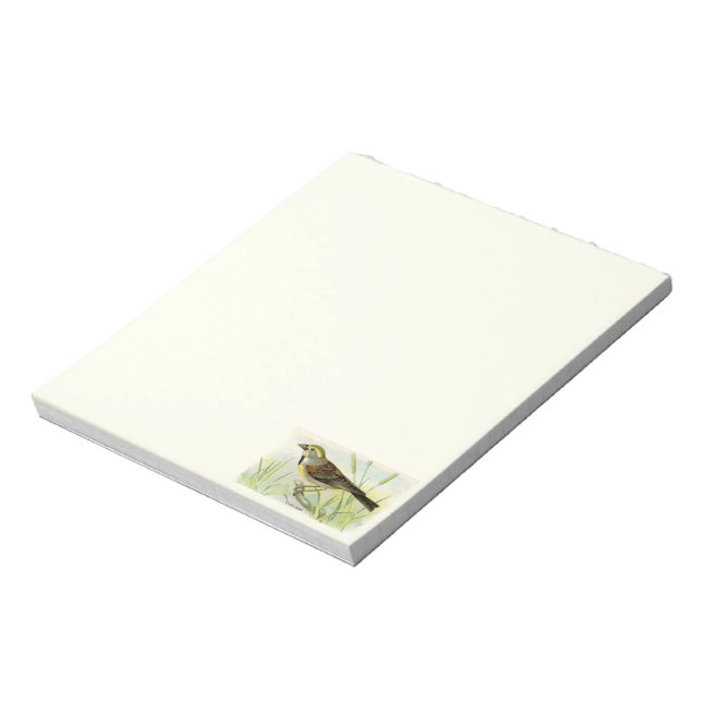 Bloco De Notas Notepad Dickcissel Bird (Invertido)
