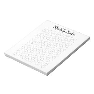 Bloco De Notas Notepad do Controlador de Hábito Mensal