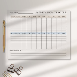 Bloco De Notas Notepad do Controlador de Remédio