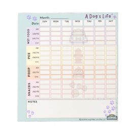 Bloco De Notas Notepad do Controlador Diário do Cachorro 40 págin