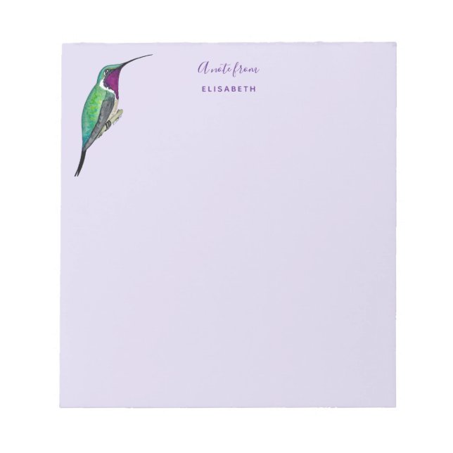 Bloco De Notas Notepad do Lúcifer Hummingbird Personalizado (Frente)