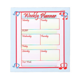 Bloco De Notas Notepad do Melody Weekly Planner