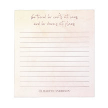 Notepad do Nome da Cotação Motivacional bonito Wat