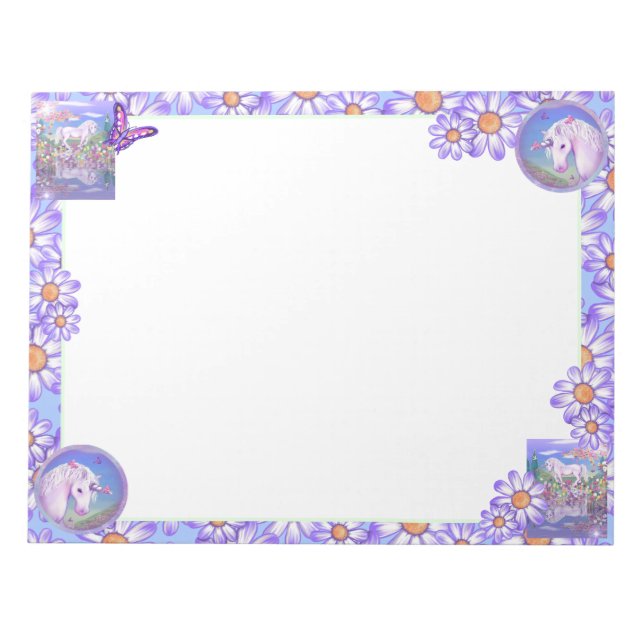 Bloco De Notas Notepad do paraíso roxo (Frente)