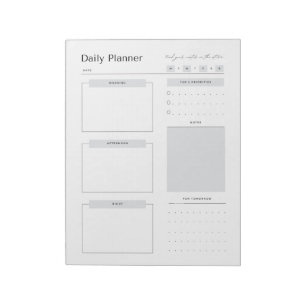 Bloco De Notas Notepad do Planejador Diário Minimalista