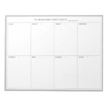 Notepad do Planejador Semanal Moderno Minimalista 