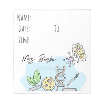 Notepad do professor de biologia